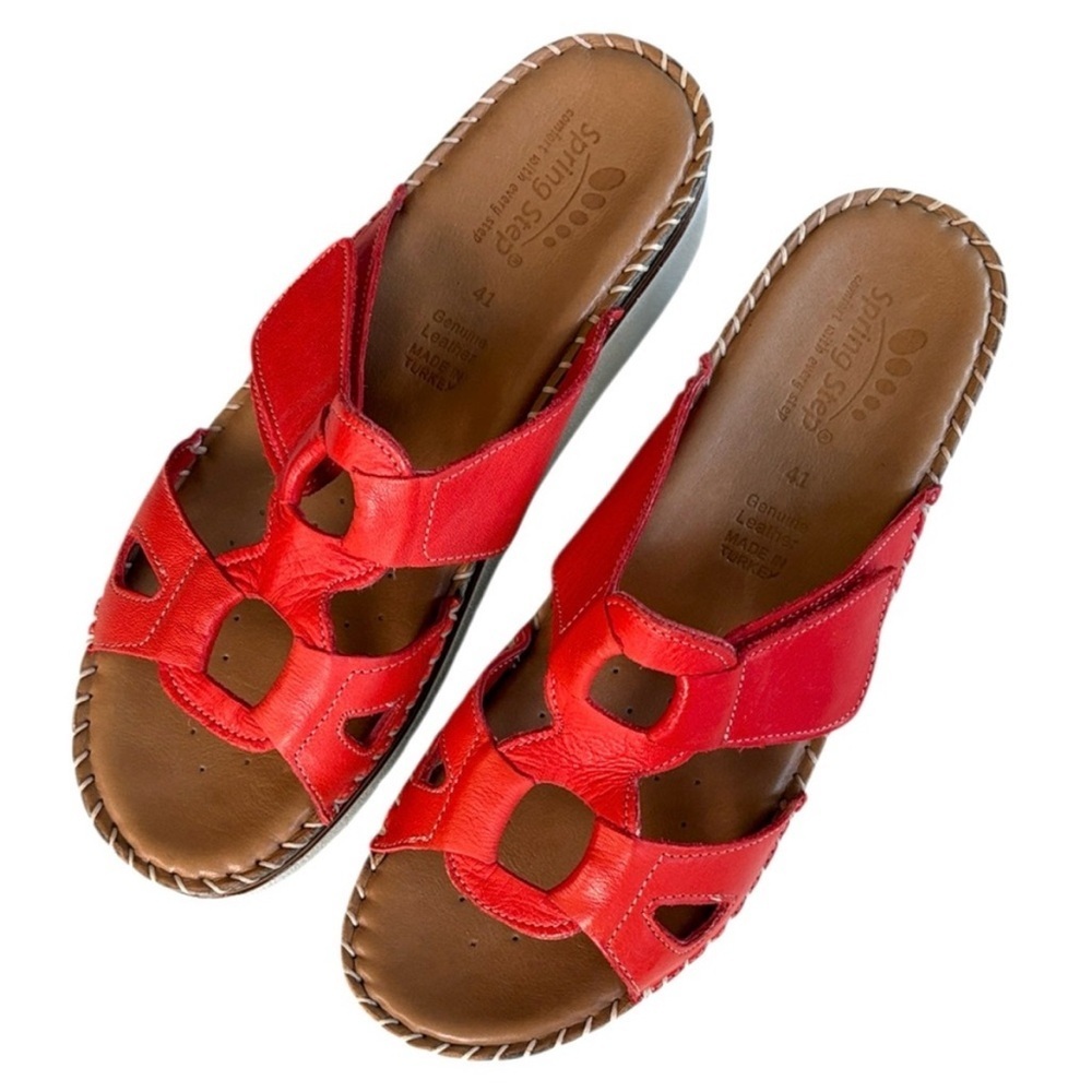 EUC Spring Step Leather Montera
Sandals Red Size 9.5 - 10